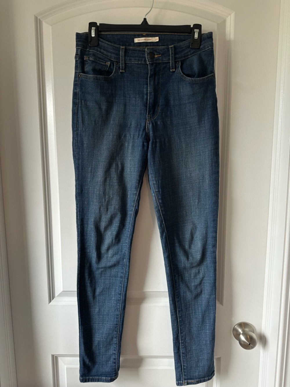 Levi's Dark Indigo High Rise Skinny Jeans